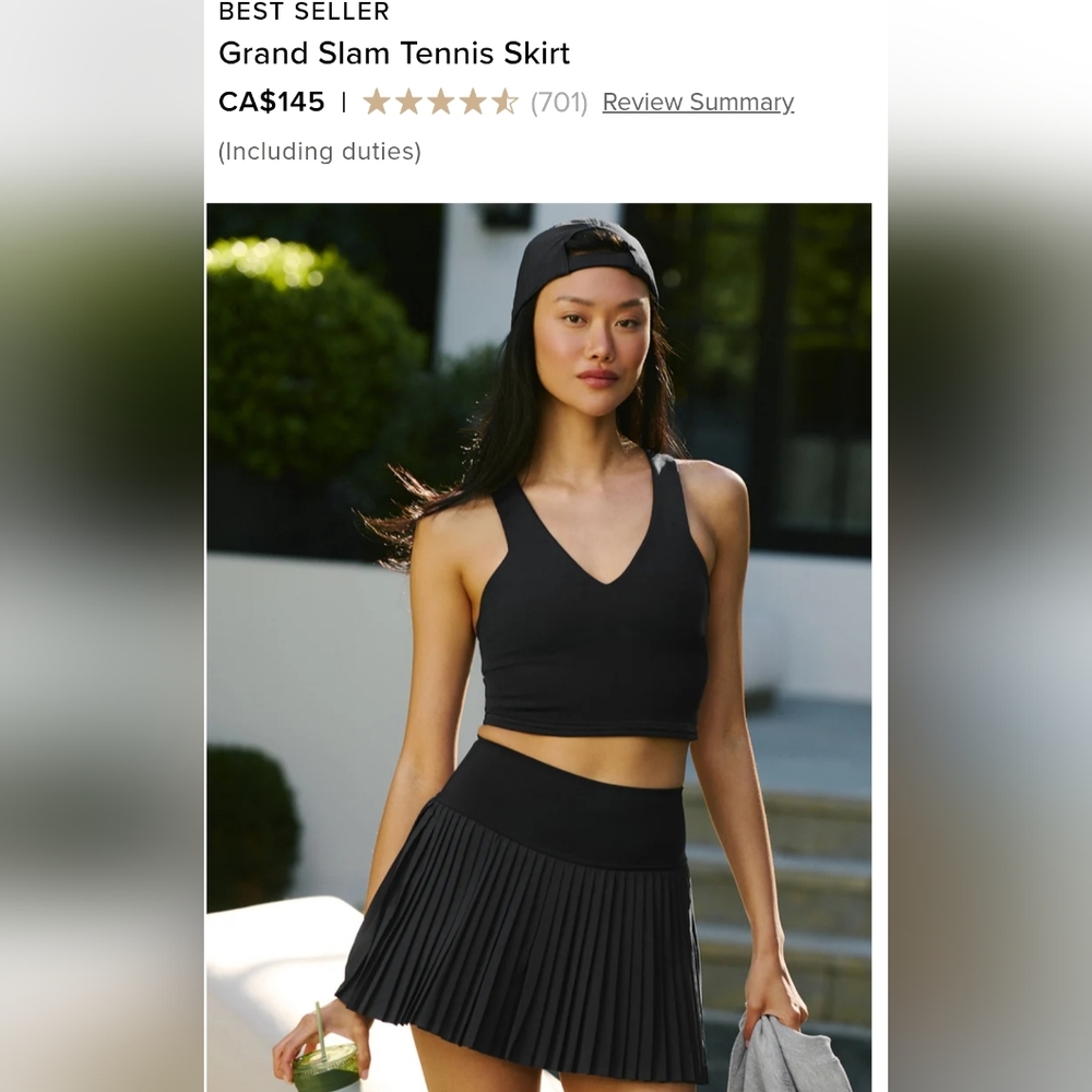 Alo Grand Slam Tennis Skirt